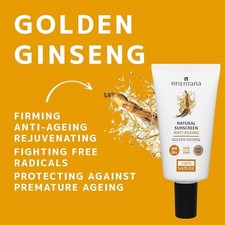 Natural Face Sunscreen Anti-Ageing I SPF 50 Moisturises & Nourishes Orientana
