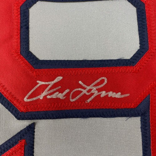 Autographed/Signed Fred Lynn Boston Grey Baseball Jersey JSA COA - Picture 3 of 4