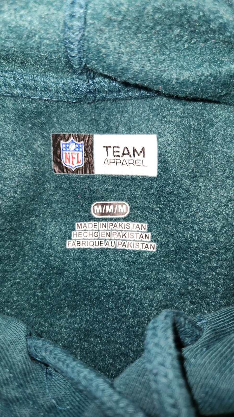 VETEMENTS Felpa con cappuccio uomo NFL Team Apparel Philadelphia Eagles taglia M