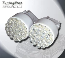 (1 Pair) Set of 2 pcs Backup Reverse 3156 19 White LED Light Bulbs