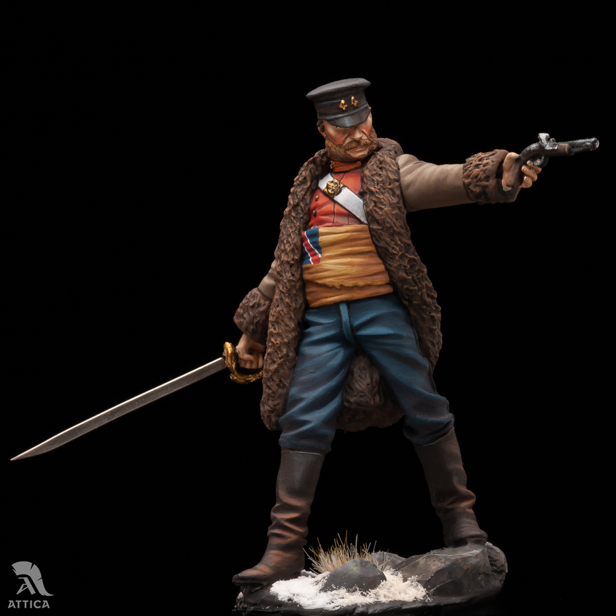 British Captain Souter Gandamak 54mm Painted Tin Toy Soldier Pre