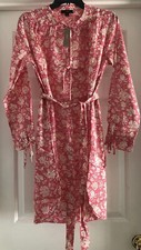 New J Crew Tie Waist Tunic Beach Dress Tossed Floral NWT Sz S