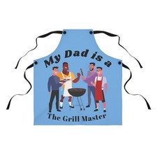 Delantal, Grill Master, Delantal de Cocina BBQ Papá, Día del Padre, Delantal de Jardinería, Cocina