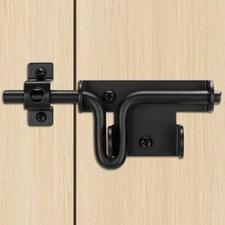 Slide Bolt Gate Latch Sliding Bolt Door Lock with Padlock Hole for Fence Shed