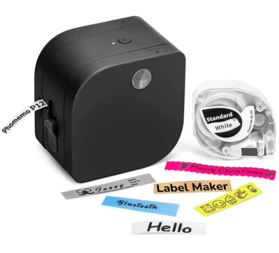 Phomemo P12 Wireless Silk Stoff Label Maker Thermodrucker Fit Dymo 91221