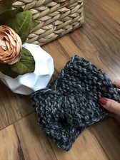 Hand Knitted Women's Ear Warmer, Headband Warm Wool Blend