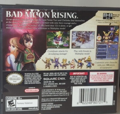 任天堂ds Final Fantasy Crystal Chronicles: Ring of Fates (Nintendo DS, 2008