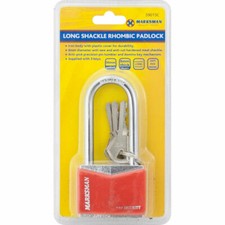 50MM LONG SHACKLE RHOMBIC PADLOCK WEATHER RESISTANCE  WITH 3 KEYS 59015C