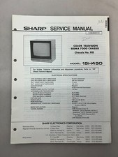Sharp 15H450 Original Service Manual Free Shipping