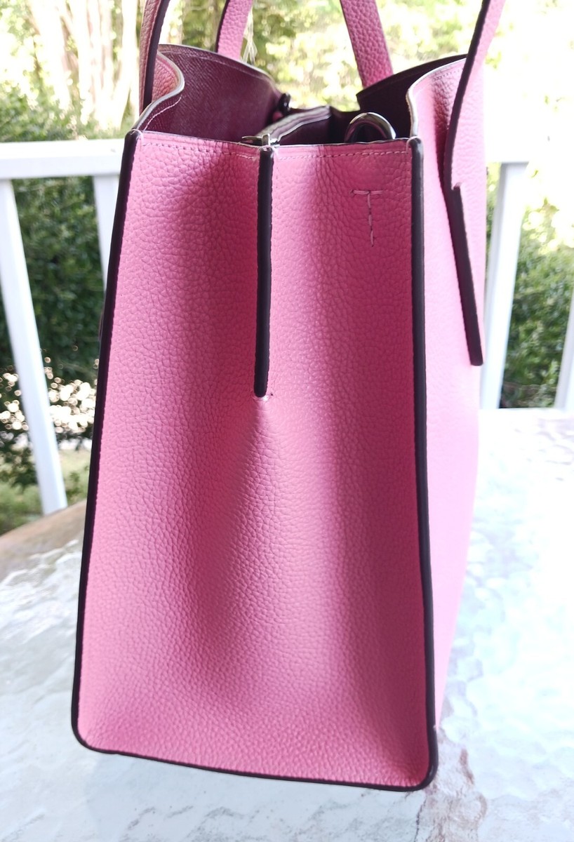 COACH トートバッグ ハンドバッグ レザー 9605 ピンク Coach 25146 Charlie Peony Pink Leather Tote | eBay