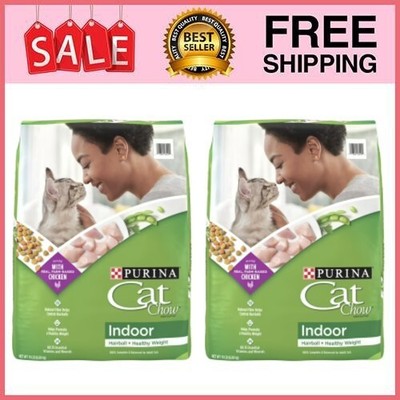 Purina Cat Chow Indoor Dry Cat Food, Chicken, 15 lb 2 Bag