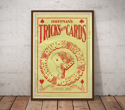 1930 Hoffman's Tricks with Cards Print - Magic - Magician - Vintage Style