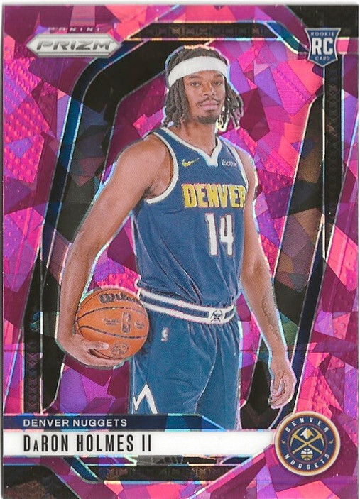 2024-25 Panini Prizm DaRon Holmes #235 Pink Prizm SP RC Denver Nuggets