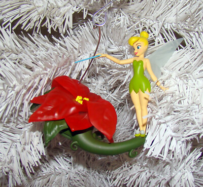 Hallmark, Disney Tinker Bell PIXIE-DUSTED POINSETTIA (QXD6637