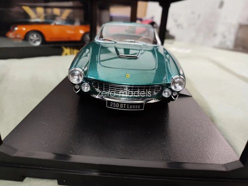 KK 1/18 Scale  Models Ferrari 250 GT Lusso 1962 Green DieCast Car Toys Model - Picture 1 of 5
