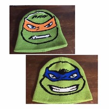 2015 Nickelodeon Teenage Mutant Ninja Turtles Beanie Hat Reversible Leonardo