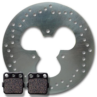 Honda Rear Brake Disc Rotor Pads TRX 250 X (87-92) 300 EX X Fourtrax (1993-2011) - Picture 2 of 2