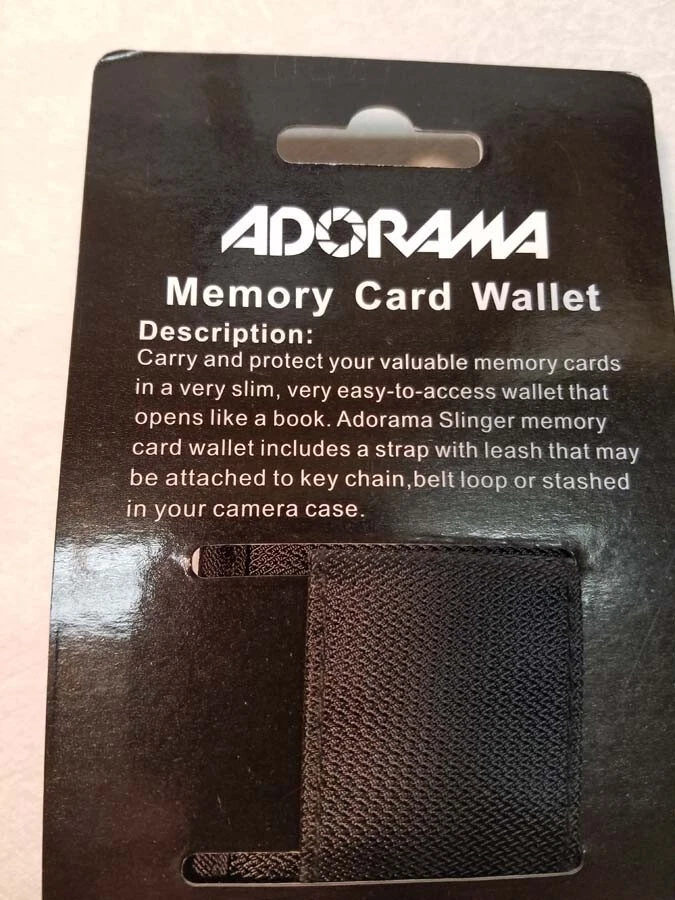 NEW Adorama Slinger Digital Memory Card Wallet - Holds 12 Cards #SLMW10 - Image 4 of 4