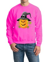 Pumpkin Mens Sweatshirts All Sizes Safety Pink Pumpkin Mens Sweatshirts All Sizes Safety Pink