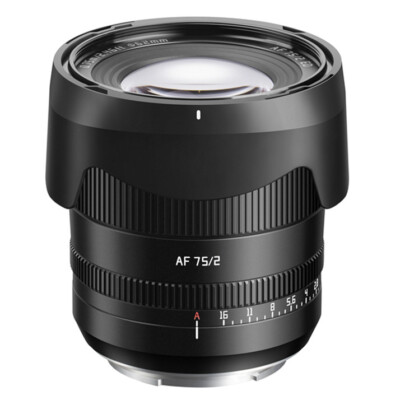 TTArtisan 75mm F2 Auto Focus Full Frame Portrait Lens for Sony E-mount Cameras