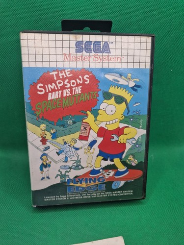 Juego Los Simpson Bart Vs Los Mutantes Espaciales | Sega Master System | Completo - Imagen 4 de 10