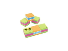 Post-it 20513PK - Mini Cubes, 2 x 2, Assorted Ultra Colors, 3 400-Sheet Pads/Pac