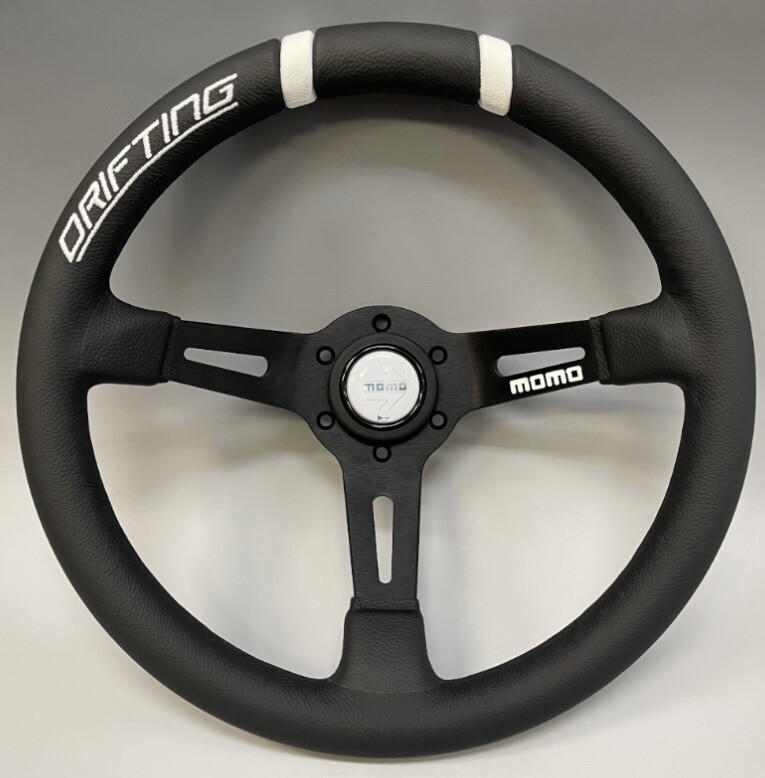 MOMO/Steering wheel/DRIFTING /330mm/85mm DEEP /White/Genuine/Japan