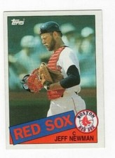Jeff Newman 1985 Topps Baseball Base Common #376 Boston Red Sox