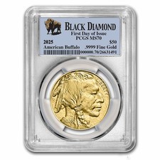 2025 1 oz Gold Buffalo MS-70 PCGS (FDI, Black Diamond) 4822.30 per troy oz