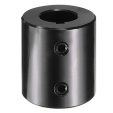 Shaft Coupling 7/8" Bore 1-3/4" OD 2" Length Rigid Coupling, 2 Set Screws