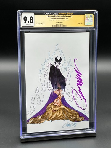 Disney Villains Maleficent #2 CGC 9.8 JSA (2023) - Signed Campbell Virgin T 1:10