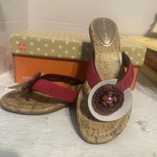 Lindsay Phillips Switchflops Womens Size 6 Pink Cork Flip Flop Sandals W/box