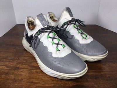 ECCO ST.1 Lite Sneakers 504214 5200 Men's US Size 12 / EU 46 Gray White Black