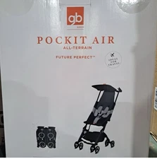 gb Pockit Air All Terrain Ultra Compact Lightweight Travel Stroller Black