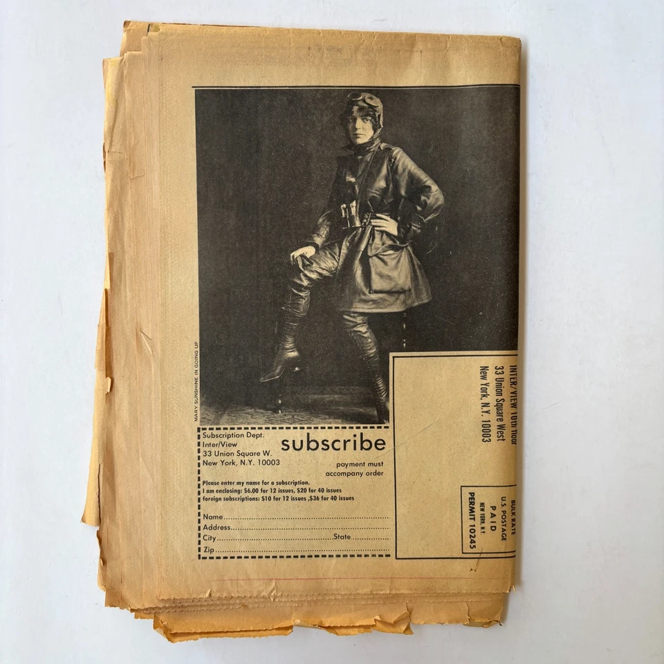 ANDY WARHOL'S INTERVIEW MAGAZINE May 1972 Liza Minnelli, Halston, Ray Davies - Image 2 of 4