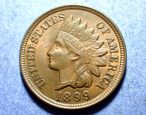 1899 Indian Cent  Near Gem BU Brown