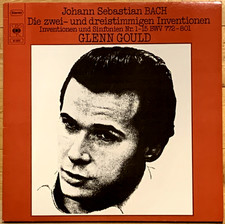 Bach The Two & Three Part Inventions GLENN GOULD Piano CBS Stereo LP 61601 MINT