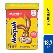 Nestle Nesquik Strawberry Flavor Powder Drink Mix 9.38 oz