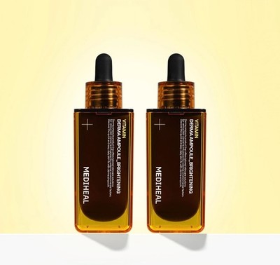 MEDIHEAL Vitamin Derma Ampoule Brightening 50ml+50ml Set, K-Beauty