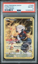 2022 Pokémon Swsh FA Pikachu Lost Origin #TG05 PSA 8 NM-MT Full Art Holo