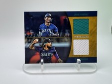 Topps 2025 Series 2 Dual Relics Gold MLMD2-RW /50 Rodríguez Crawford Mariners