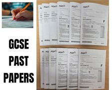 AQA 6 x Maths Past GCSE Exam Papers Higher A5 Booklet With Answers Year 2023