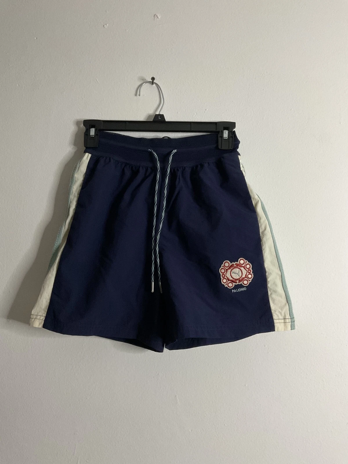 Puma X Palomo T7 Unisex Adult Track Shorts Navy Blue Size XS