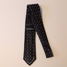Navy Blue Small Floral Print Tie
