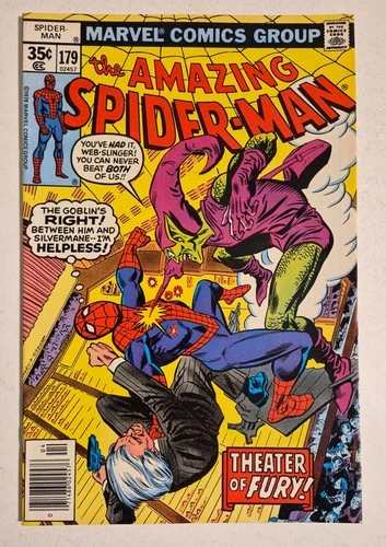 The Amazing Spider-Man #179 (1978, Marvel) VF/NM vs Green Goblin & Silvermane