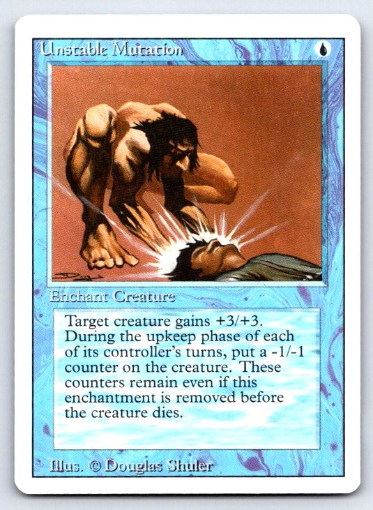 Unstable Mutation Common Revised Edition Magic: The Gathering Lightly Played