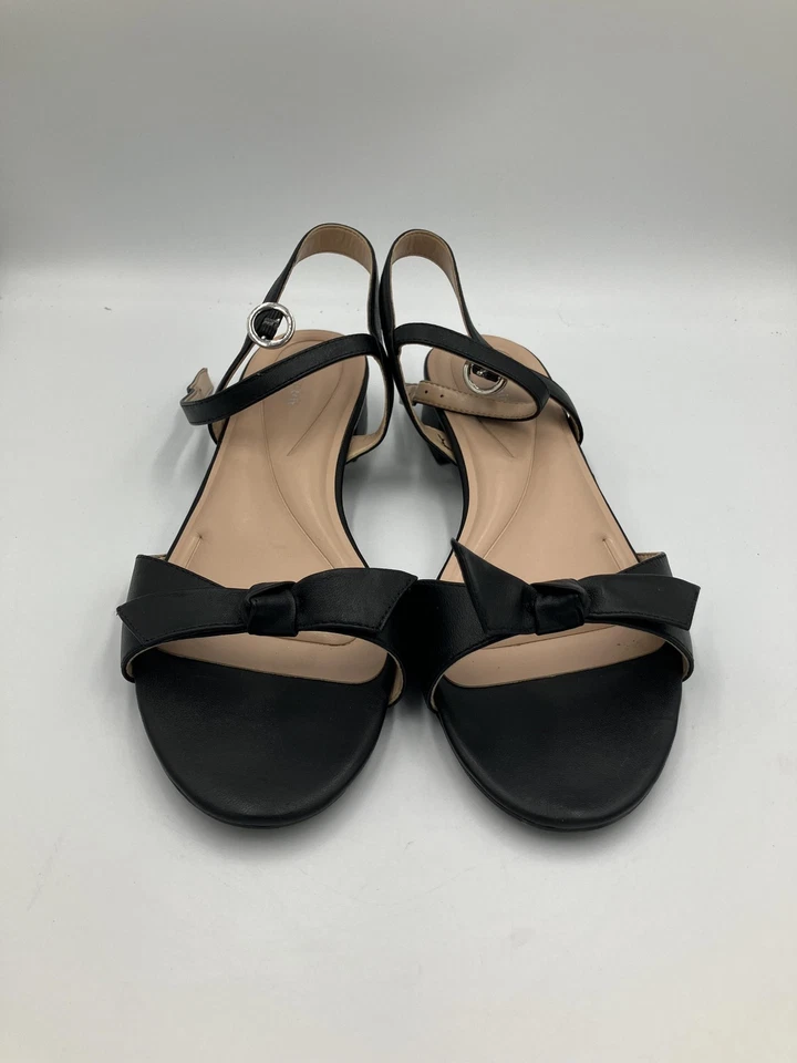 Easy Spirit Zapatos Mujer Talla 11W Negro Ginov Sandalias Con Cordones Cómodas Anchas Foto 2 de 4