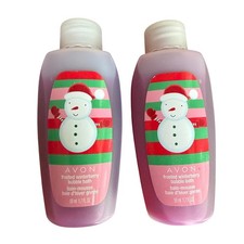 Avon Travel Bubble Bath Frosted Winterberry 1.7 fl. oz. Discontinued Set of 2