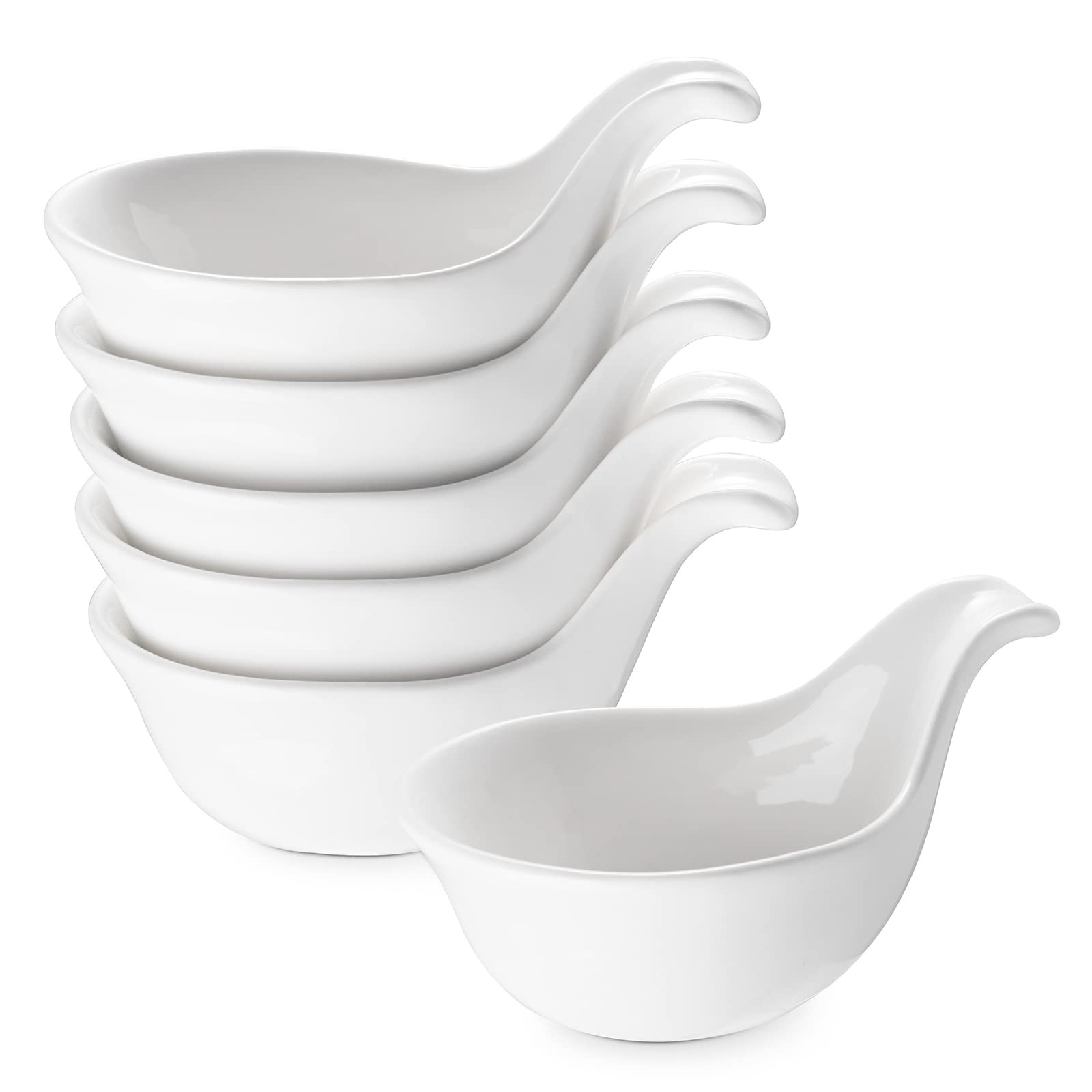 3 oz Soy Sauce Dipping Bowls with Handles for Charcuterie & Small Snacks
