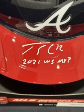 Jorge Soler Signed Braves Helmet “2021 WS MVP” BAS COA Auto
